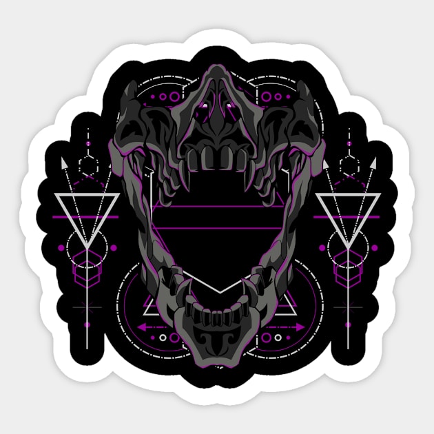 skull summer Sticker by SHINIGAMII